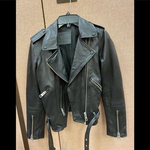 Allsaints leather jacket. Size 00.